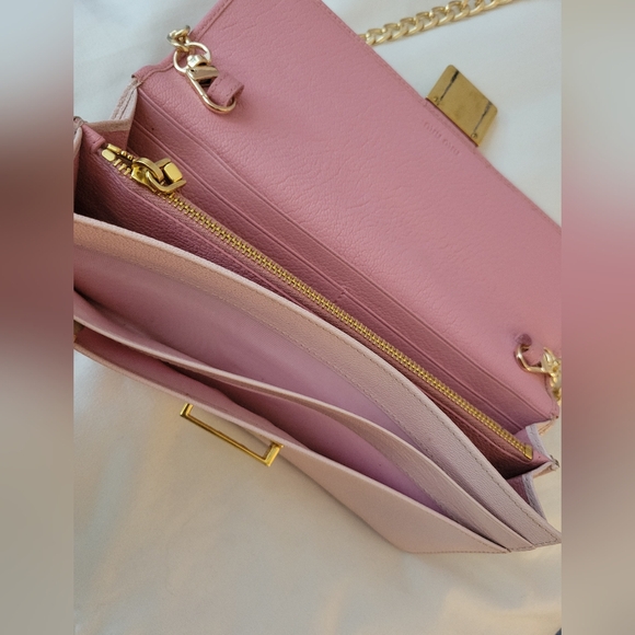 Miu Miu two tone long leather wallet on chain - Picture 10 of 12